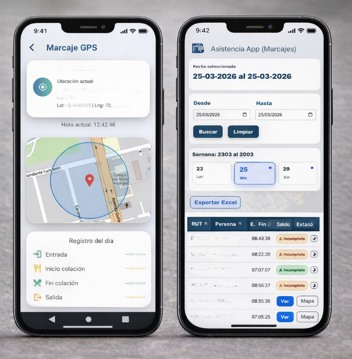 App Crono — vista principal